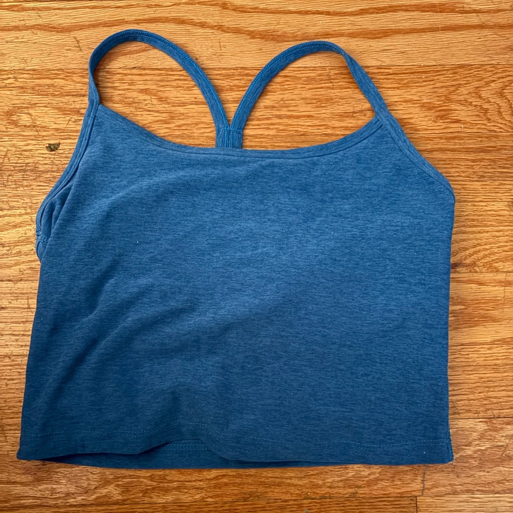 Beyond Yoga Blue Crop Tank